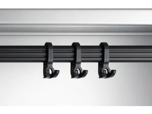 Dekenkist Classic+ 3 vakken 30cm 212x90x81.5cm Lichtgrijs/Robijnood