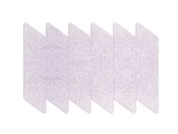 Akoestische PET-vilt parallellogram stroken lichtgrijs 30x120cm 6 stuk