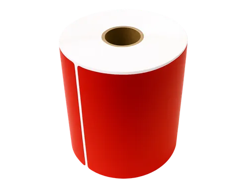 Gekleurde verzendlabels op rol 102x152mm Rood 2800 etiketten