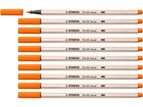 Brushstift STABILO Pen 568/30 bleek vermiljoen