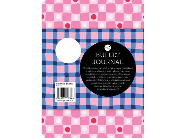 Bullet Journal MUS A5+ Ruit 192 pagina's