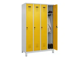 locker,HxBxD 1950x1200x500mm,4vak,vak B 300mm,draaigrendel,voeten