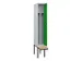 locker met bank,voor scheiding van kleding,HxBxD 2120x300x815mm,1vak