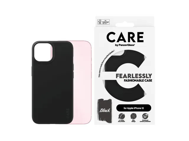 PanzerGlass CARE by Case Black iPhone 15, Hoes, Apple, Apple - i