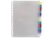 Viquel Geperforeerde Showtas A4 Met 12 Tabs 0.09mm 11-Gaats