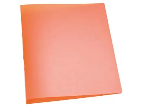 Ringmap A4 PP 2 Ringen 25mm Transparant Oranje