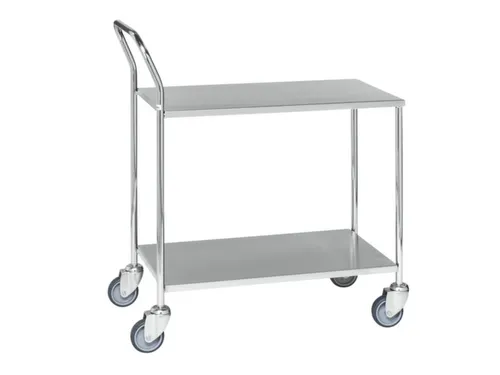 Serveerwagen,Draagverm. 200Kg,2Etage(S),Houten Legbordetage
