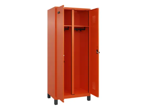 locker voor scheiding van kleding,HxBxD 1950x800x500mm,2vak