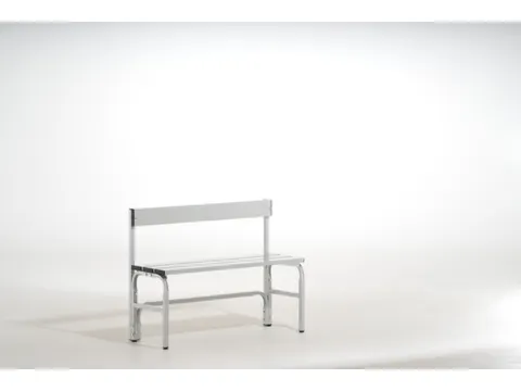 omkleedbank,HxLxD 770x1015x375mm,alu. lijsten,frame staal RAL7035