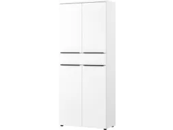 dossierkast,HxBxD 1970x810x400mm,4xhouten vloer,4ordnerhoogte,romp wit