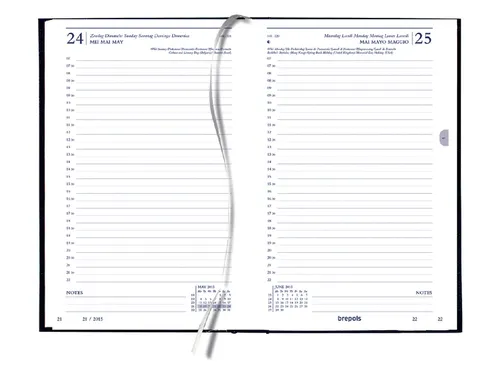 Kantooragenda 2027 Quantore kort 1dag/1pagina zwart