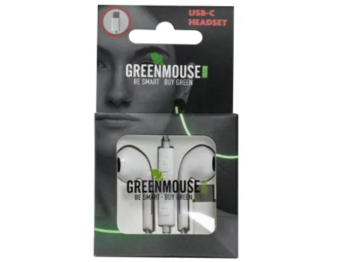 Oortelefoon GreenMouse USB-C blister
