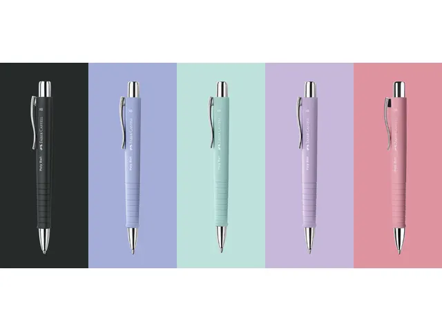 Balpen Faber-Castell Polyball XB in display á 40 stuks