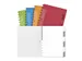 Schrift Adoc A4 ruit 5x5mm 144 pagina's 90gr met 6 tabbladen assorti