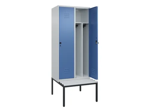 locker voor scheiding van kleding,HxBxD 2120x800x815mm,2vak