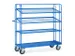 Etagewagens 4496 500 Kg 4 Etages Draadgaas Ral5007 1650x610mm