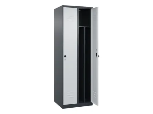 locker voor scheiding van kleding,HxBxD 1850x600x500mm,2vak