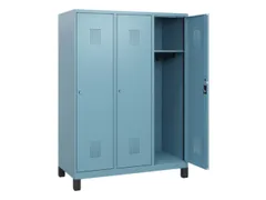 schoollocker,HxBxD 1630x1200x500mm,3vak,vak B 400mm,cil.-slot,voeten