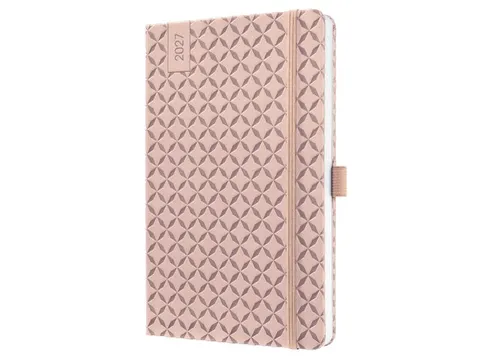 Weekagenda Flair A5 2027 (NL/FR/EN/DU) Pearl Rose Hardcover