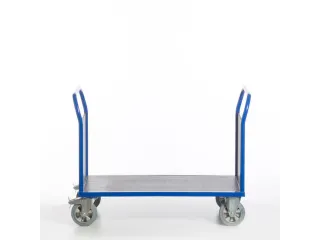Platformwagen 1000kg Laadvlak 1200x800mm 2 Kopwanden Ral 5010 - 1