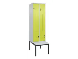 Z-garderobekast,HxBxD 2120x600x815mm,2vak,vak B 300mm,draaigrendel