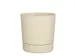 Plantenpot Mica Coco met schotel rond beige 29.5 x 28 cm