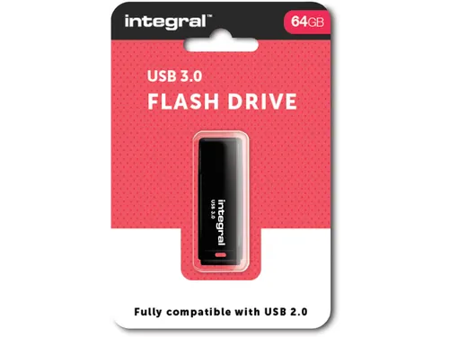 Black Usb 3.0 Flash Drive 64Gb zwart