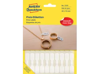 Etiket Avery Zweckform 3335 49x10mm wit 924 stuks - 1