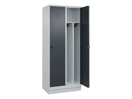 locker voor scheiding van kleding,HxBxD 1950x800x500mm,2vak