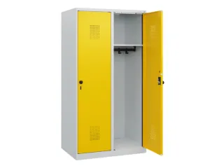 schoollocker,HxBxD 1530x800x500mm,2vak,vak B 400mm,draaigrendel - 1