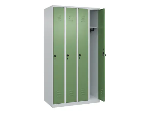 locker,HxBxD 1850x1000x500mm,4vak,vak B 250mm,draaigrendel
