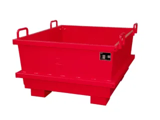 Universele Stortgoedbak Rood Heftruck En Kraantraverse 680x1040x1200mm - 1