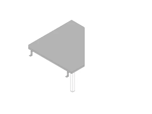koppelelement voor bureau,90 °,HxBxD 730x840x840mm,v. sledeframe