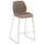 Barkruk mySOLO Sledeframe RVS met Zitting stof Zand gemêleerd