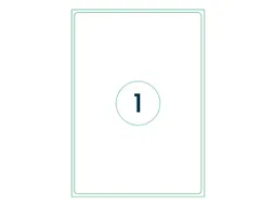 Etiketten Zelfklevend Wit 1 op A4 199.6x289.1mm 1000 Vel
