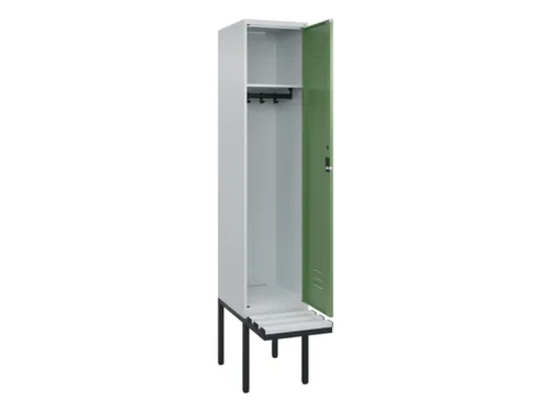 locker met bank,HxBxD 2120x400x815mm,1vak,vak B 400mm,cil.-slot