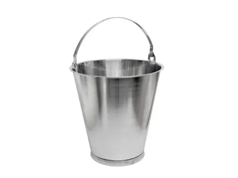 emmer,HxØ 293x300mm,10l,RVS zijdemat gepolijst,m. vloerring