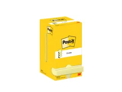 Memoblok Post-it Z-Note R330 76x76mm canary yellow 12 stuks