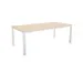 In hoogte verstelbaar bureau,HxBxD 720-840x2000x1000mm,NE-esdoorn