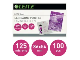 Lamineerhoes Leitz 54x86mm 2x125 micron EVA 100stuks - 2