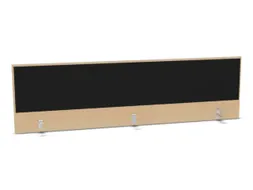 opzetpaneel,v. bureau,aanbouw achter,B 2000mm,NE-esdoorn,BN8033-zwart