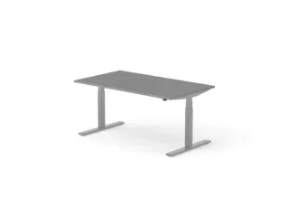 Elektrisch ihv bureau,HxBxD 650-1310x1600x900mm,blad donkergrijs - 1