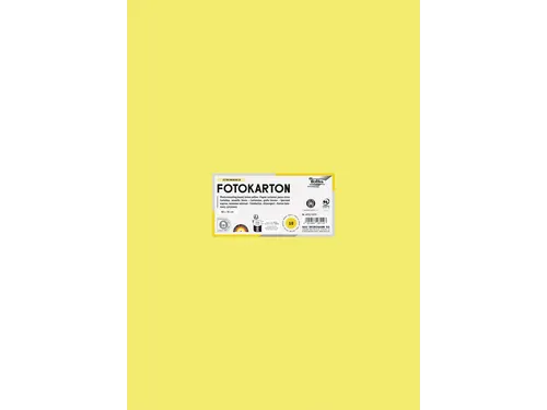 Fotokarton Folia 300gr 50x70cm 12 citroengeel