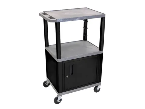 Kunststof etagewagen,draagverm. 150kg,laadvl. LxB 610x460mm,grijs