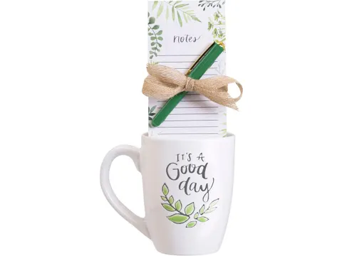 Giftset Èccolo HL mok 580ml, notitieblok en pen It's a good day