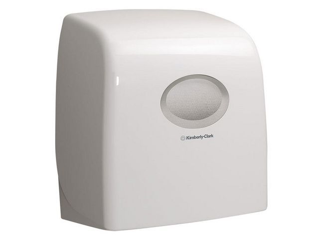 Handdoekrol dispenser slimroll wit | HanddoekDispensers.nl