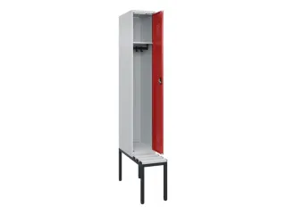 locker met bank,HxBxD 2120x300x815mm,1vak,vak B 300mm,cilinderslot - 1