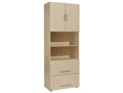 kantoor-combikast HxBxD 2160x800x420mm dubbele vleugeldeur esdoorn