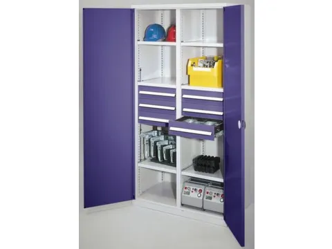 Materiaalkast Scheidingswand Dubbelwandige Deur 1950x1000x600mm 6legb.