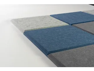 Akoestische PET-vilt wandtegels 30x30cm Combi Blauw 24 Stuks - 3